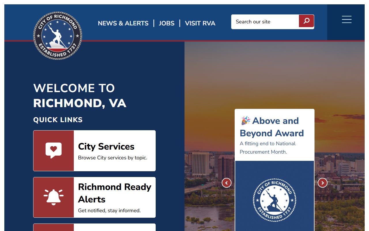 Richmond City Virginia website traffic court records
