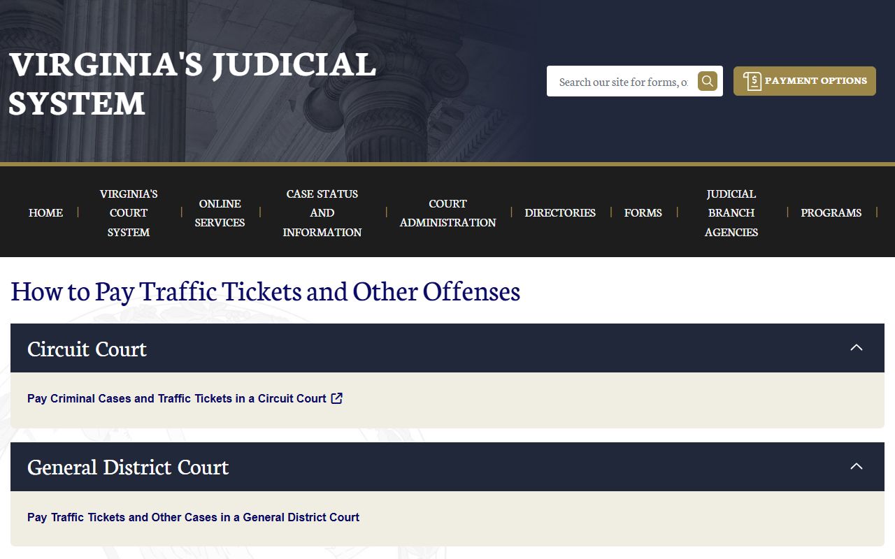 Craig County traffic ticket payment online